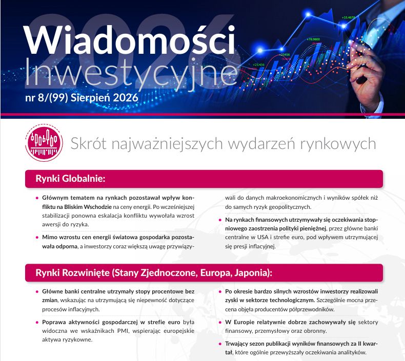 Komentarz miesięczny do rynku akcji i obligacji