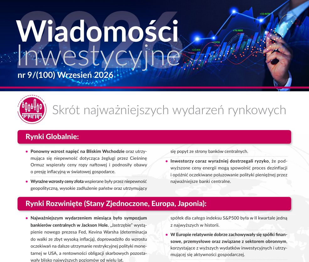 Komentarz miesięczny do rynku akcji i obligacji